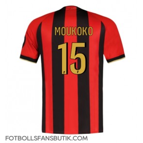 OGC Nice Youssoufa Moukoko #15 Replika Hemmatröja 2024-25 Kortärmad